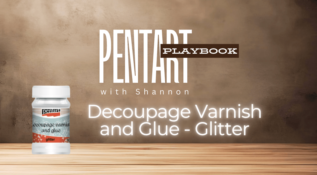 Glitter Decoupage Varnish and Glue by Pentart