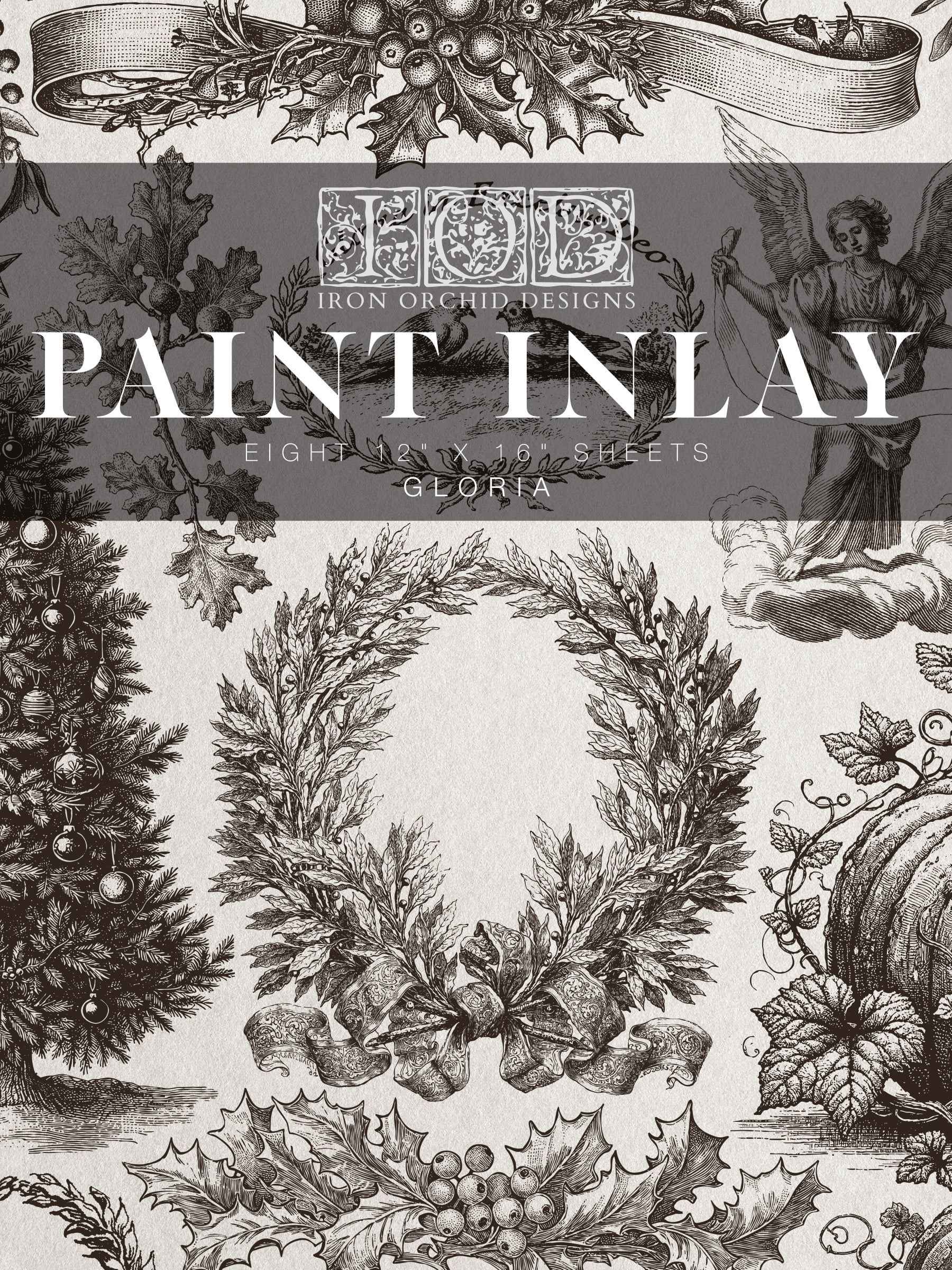 Christmas Holiday Paint Inlay