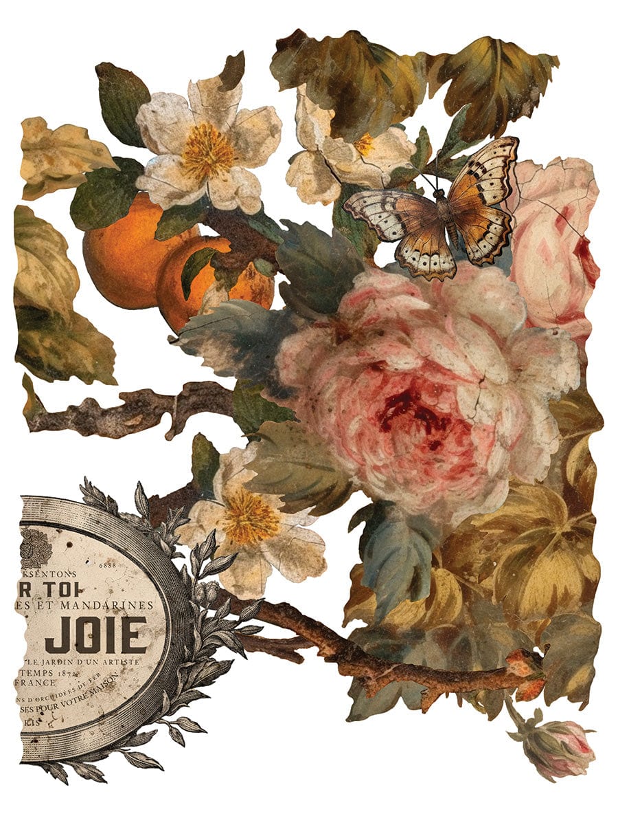 Joie des Roses Transfer by IOD Pickin' Boots Vintage