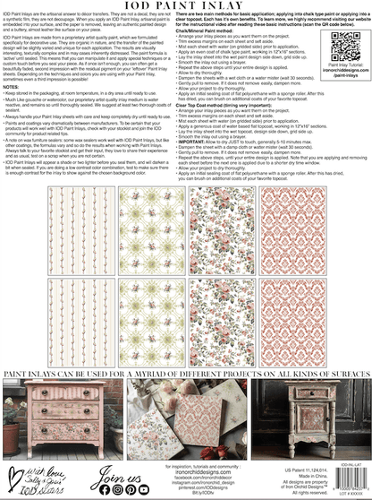 Lattice Rose Paint Inlay by IOD Pickin' Boots Vintage