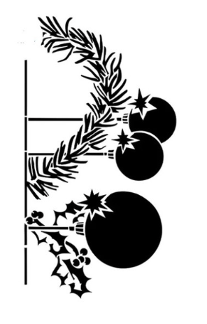 Christmas Stencil ornaments